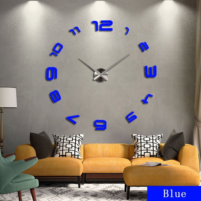 Oversized Acrylic Wall Clock For Living Room