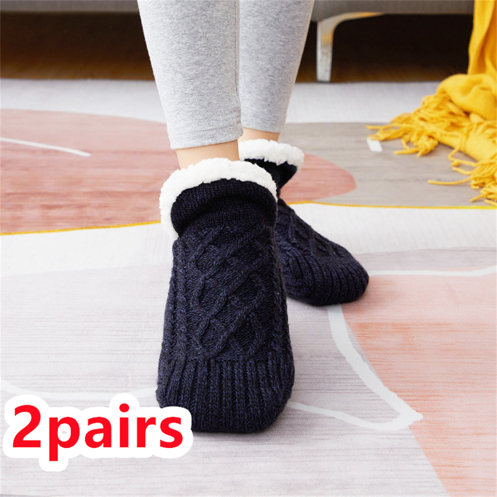 Finix Winter Warm Soft Woolen Knitted Loafer Slipper Socks with Colorful  Stripes for Boys & Girl Kids (b001,4-5 Years)-(Color May Vary)